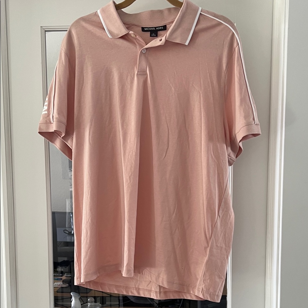 Michael Kors Soft Pink Polo Shirt for Men
